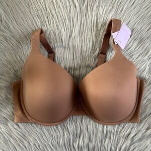 Joyspun T-Shirt Bra Womens Size 42DD‎ Brown Underwire Back Closure Lightly Lined